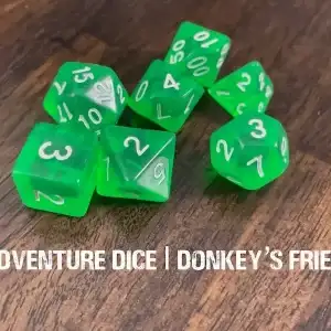 7-Piece RPG Dice Set: Donkey’s Friend - Image 1