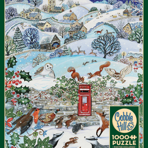 1000 pcs - Village on a Winter Night - Image 1