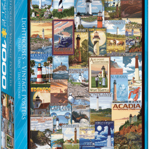 1000 pcs - Lighthouses Vintage Posters - Image 1