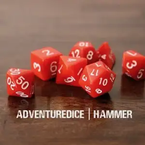 7-Piece RPG Dice Set: Weapons - - Image 1