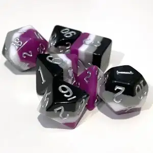 7-Piece RPG Dice Set: Pride - Image 1