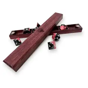 Dice Box - Purple Heart Chest of Holding - Wolf Logo - Image 1