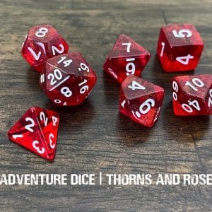 7-Piece RPG Dice Set: Thorns and Roses - Image 1