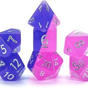 7-Piece RPG Dice Set: Chromomancy Dice - Birthday Surprise - Image 1