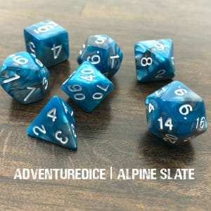 7-Piece RPG Dice Set: Slate Themed - Image 1