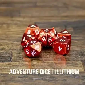 7-Piece RPG Premium Metal Dice Set: Illithium - Image 1