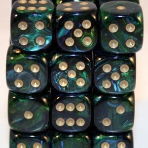 36d6 Dice Block (12mm): Scarab (Assorted Colours) - Image 1