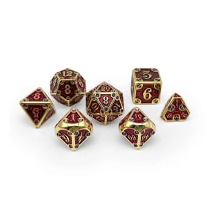 7-Piece RPG Metal Dice Set: Blood Oath - Image 1