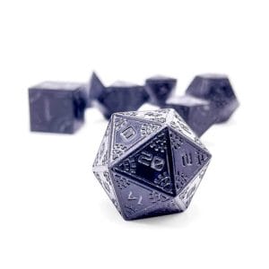 7-Piece RPG Metal Dice Set: Black Hole - Image 1