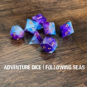 7-Piece RPG Premium Dice Set: Following Seas - Image 1