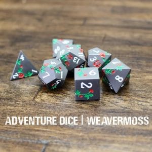 7-Piece RPG Metal Dice Set: Weavermoss - Image 1