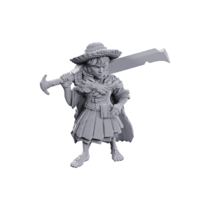 Pathfinder Deep Cuts Miniatures: Female Halfling Low Level Magus - Image 1
