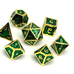 7-Piece RPG Ooze of Doom Dice Set: Eerie Greed - Image 1