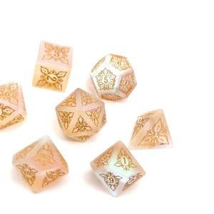 7-Piece RPG Feyweave Dice Set: Frosted K9 - Image 1