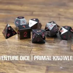 7-Piece RPG Premium Metal Dice Set: Primal Knowledge - Image 1
