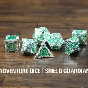 7-Piece RPG Premium Metal Dice Set: Shield Guardian - Image 1