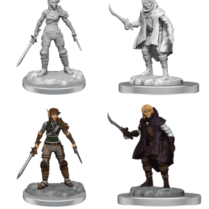 Nolzur's Marvelous Miniatures: Elf Rogue & Half-Elf Rogue Protege - Image 1