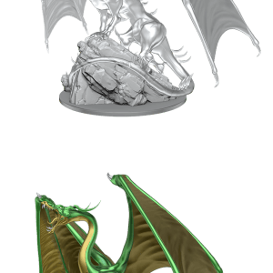 Nolzur's Marvelous Miniatures: Young Emerald Dragon - Image 1