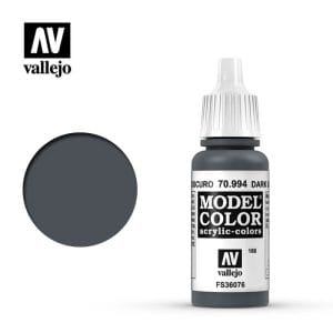Vallejo Model Color Acrylic Paint Dark Grey 17mL - Image 1