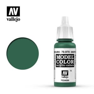 Vallejo Model Color Acrylic Paint Deep Green 17mL - Image 1
