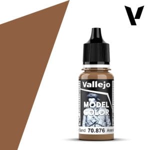 Vallejo Model Color Acrylic Paint Brown Sand 17mL - Image 1