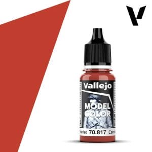 Vallejo Model Color Acrylic Paint Scarlet 17mL - Image 1
