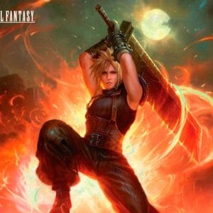 Playmat - Magic The Gathering: Final Fantasy - Cloud, Ex-SOLDIER - Image 1