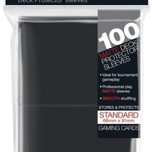 Sleeves - 66x91mm - Ultra Pro - 100/pk - Matte - Black - Image 1