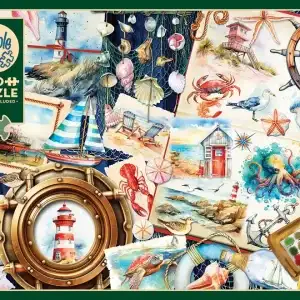 1000 pcs - Seashore Sketchbook - Image 1