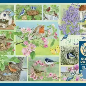 500 pcs - Garden Birds in Spring - Image 1