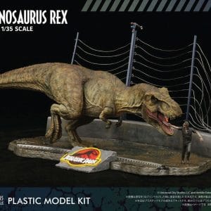 Jurassic Park Tyrannosaurus Rex Model Kit (1:35 Scale) - Image 1