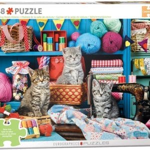 48 pcs - Connecting Pieces - Kittens in Sewing Room - Image 1