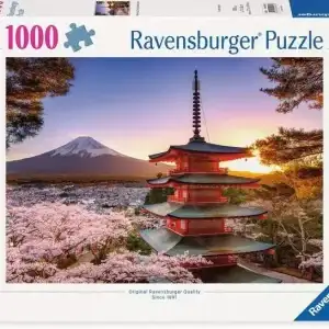 1000 pcs - Mount Fuji Cherry Blossom View - Image 1
