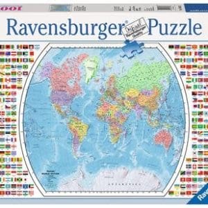 1000 pcs - Political World Map - Image 1