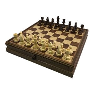 Chess Set 15" - Chess Board with Drawer - Image 1