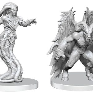 Pathfinder Deep Cuts Miniatures: Gylou (Handmaiden Devil) & Ferrugon (Rust Devil) - Image 1