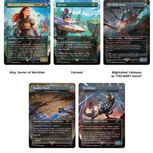 Magic The Gathering TCG Secret Lair: PlayStation - Horizon: Zero Dawn: Huntress and the Machines - Image 1