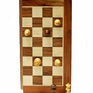 Chess Set 12" - Folding Magnetic Wooden Board - Image 1