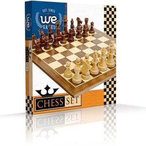 Chess Set 15" - Walnut Board Staunton - Image 1