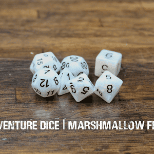 7-Piece RPG Dice Set: Marshmallow Fluff - Image 1