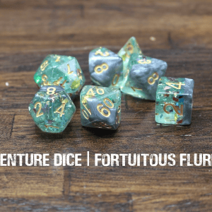 7-Piece RPG Dice Set: Fortuitous Flurries - Image 1