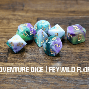 7-Piece RPG Dice Set: Feywild Flora - Image 1
