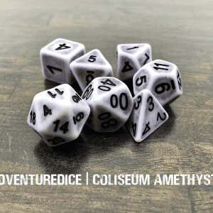 7-Piece RPG Dice Set: Coliseum Amethyst - Image 1