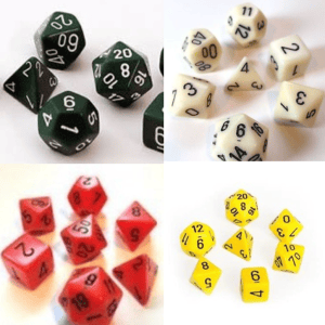 7-Piece RPG Dice Set: Opaque - - Image 1