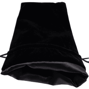Large Velvet Dice Bag with Satin Interior - - Image 1
