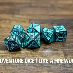 7-Piece RPG Dice Set: Like a Firework - Image 1