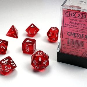 7-Piece RPG Dice Set: Translucent - - Image 10