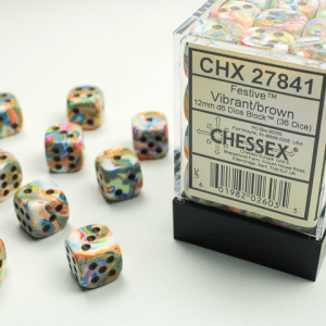 36d6 Dice Block (12mm): Festive (Assorted Colours) - Image 10