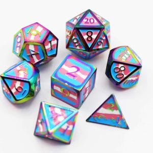 7-Piece Metal RPG Dice Set: Pride Collection - Image 11