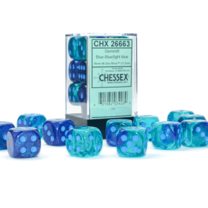12d6 Dice Block (16mm): Gemini Translucent (Assorted Colours) - Image 11